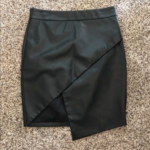 Michelle Mason High waisted leather skirt